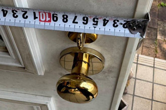 姫路市　個人宅様　ノブ　サムラッチ錠交換工事