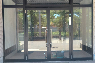 神戸市　明石市　施設様　キーレックスボタン錠　取付工事