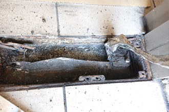 明石市　フロアヒンジ　交換　修理