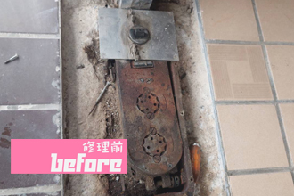 佐用郡　佐用町　フロアヒンジ　ガラスドア　交換　修理