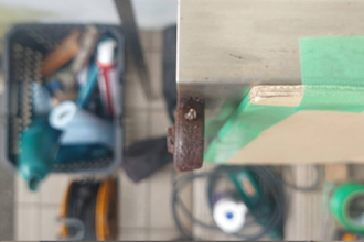 姫路市　ドア修理　ニュースター　フロアヒンジ　交換　工事