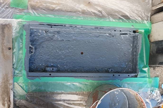 姫路市　ドア修理　ニュースター　フロアヒンジ　交換　工事