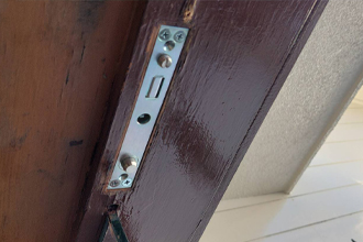 姫路市　ドア修理　ニュースター　フロアヒンジ　交換　工事