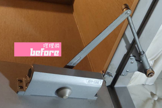 相生市　赤穂市　尼崎市　姫路市　たつの市　ドア　錠　ドアクローザー　ドアチェック　オートヒンジ　丁番　フランス落し　ドア修理　交換